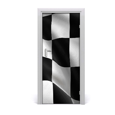 Door wallpaper Home flag finish line