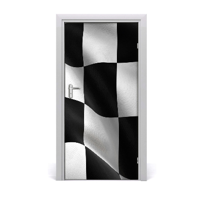 Door wallpaper Home flag finish line