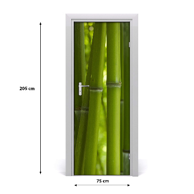 Self-adhesive door veneer Bamboo forest