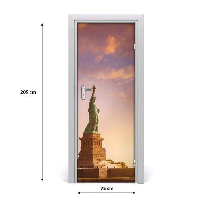 Self-adhesive door wallpaper Statue of liberty