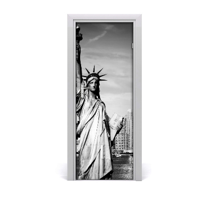 Self-adhesive door wallpaper Statue of liberty