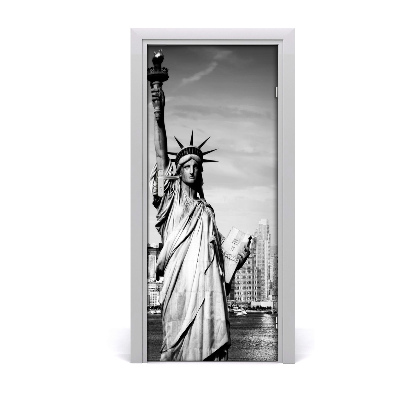 Self-adhesive door wallpaper Statue of liberty