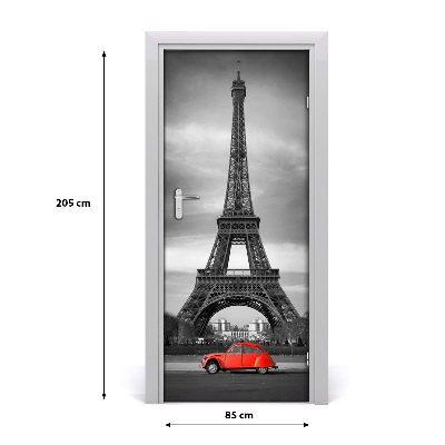 Self-adhesive door wallpaper Eiffel tower