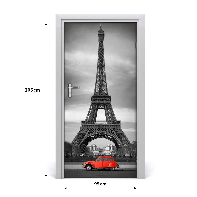 Self-adhesive door wallpaper Eiffel tower