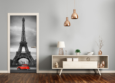 Self-adhesive door wallpaper Eiffel tower