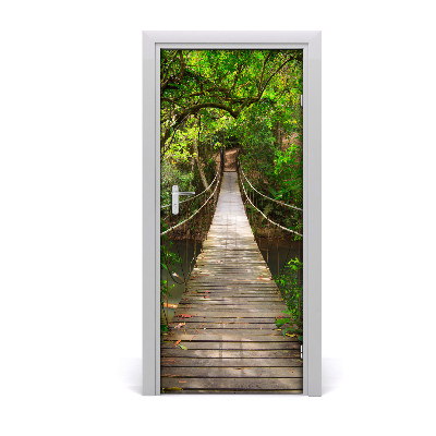 Door wallpaper Suspension bridge