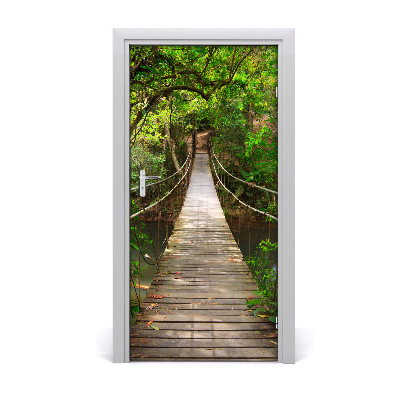 Door wallpaper Suspension bridge