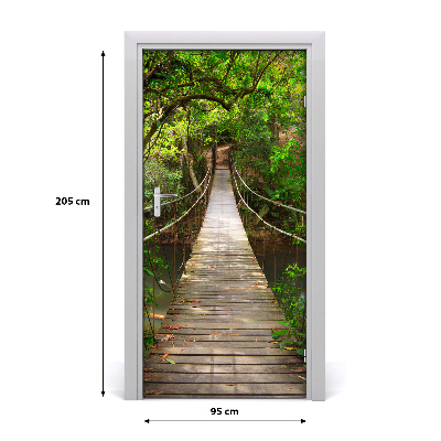 Door wallpaper Suspension bridge