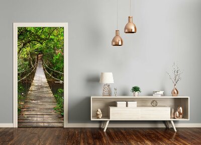 Door wallpaper Suspension bridge