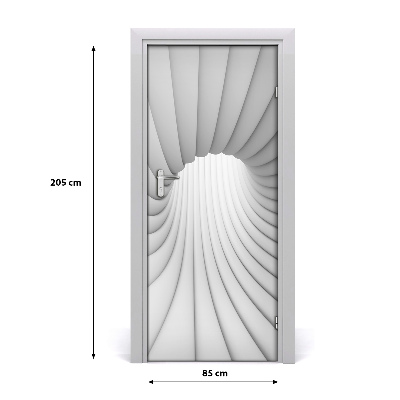 Self-adhesive door sticker Abstraction tunnel