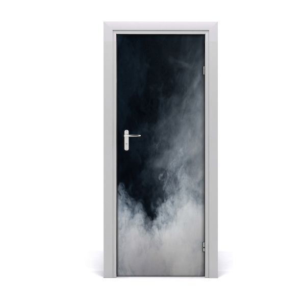 Door wallpaper Home white smoke