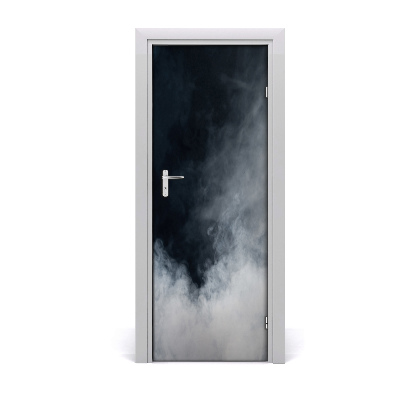 Door wallpaper Home white smoke