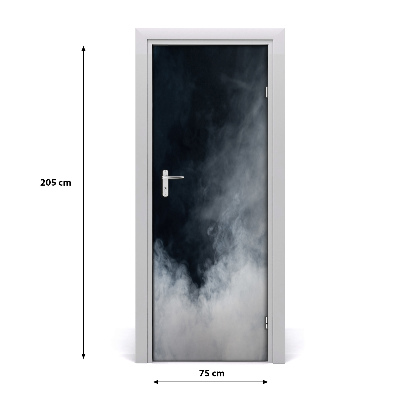 Door wallpaper Home white smoke