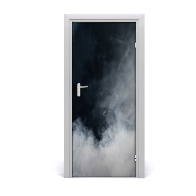 Door wallpaper Home white smoke