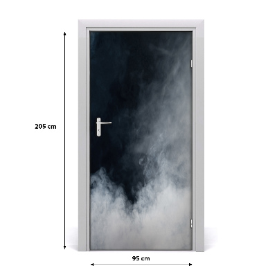 Door wallpaper Home white smoke