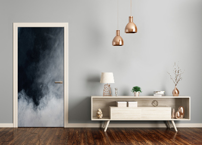 Door wallpaper Home white smoke