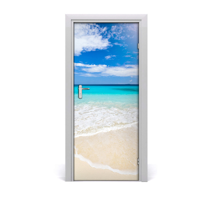 Door wallpaper Tropical beach