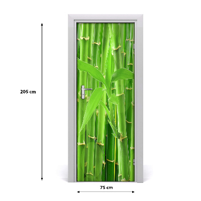 Self-adhesive door veneer Bamboo forest