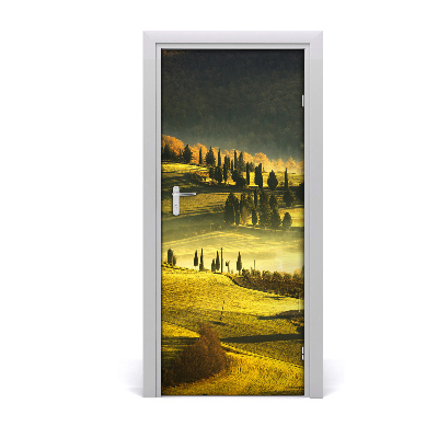 Self-adhesive door wallpaper Rural landscape