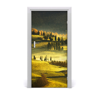 Self-adhesive door wallpaper Rural landscape