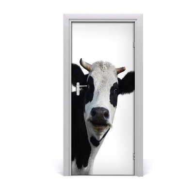 Self-adhesive door sticker A bred cow