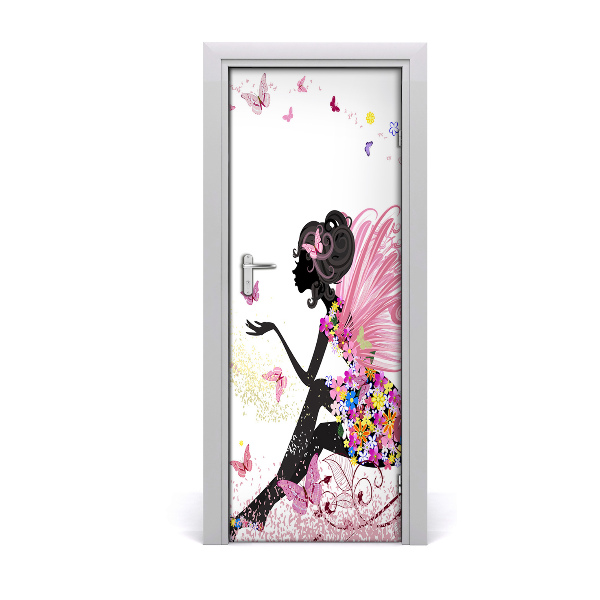 Self-adhesive door sticker Fairy godmother