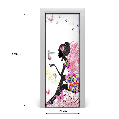 Self-adhesive door sticker Fairy godmother