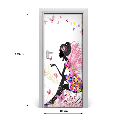 Self-adhesive door sticker Fairy godmother