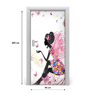 Self-adhesive door sticker Fairy godmother