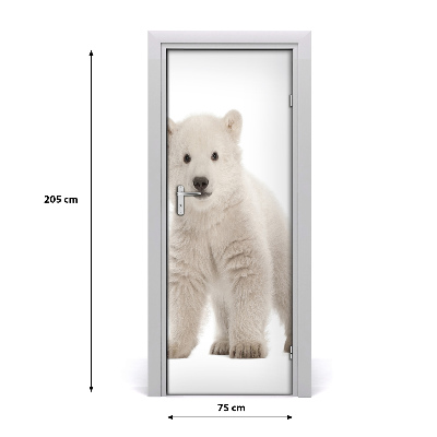 Self-adhesive door sticker Wall polar bear