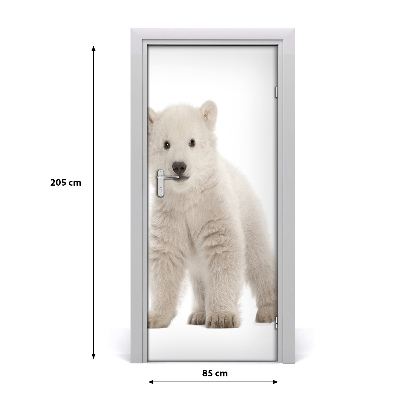 Self-adhesive door sticker Wall polar bear