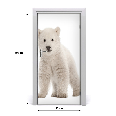 Self-adhesive door sticker Wall polar bear