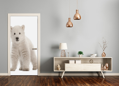 Self-adhesive door sticker Wall polar bear