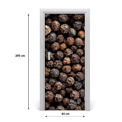 Self-adhesive door sticker Grains of pepper