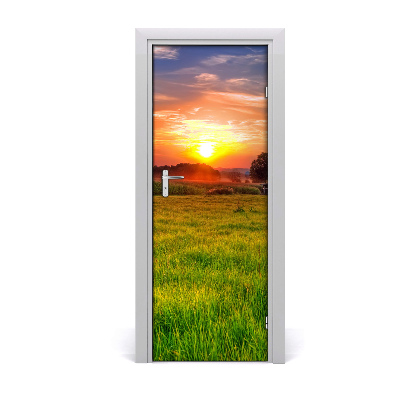 Door wallpaper Sunset