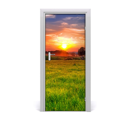 Door wallpaper Sunset