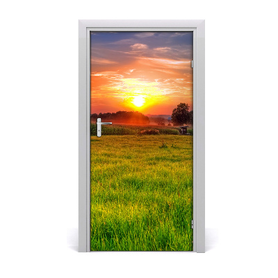 Door wallpaper Sunset