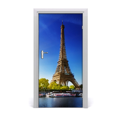 Self-adhesive door wallpaper Eiffel tower