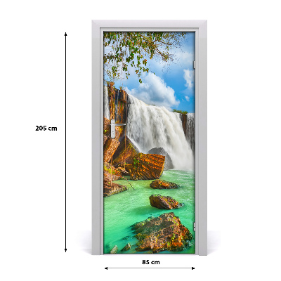 Door wallpaper Landscapes waterfall