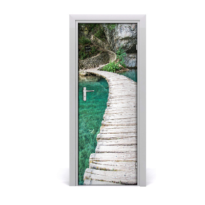 Door wallpaper Plitvice lakes