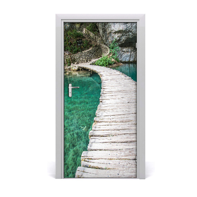 Door wallpaper Plitvice lakes