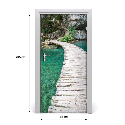 Door wallpaper Plitvice lakes