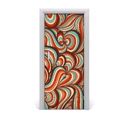 Door wallpaper A swirling pattern