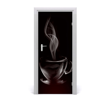 Self-adhesive door sticker Aromatic coffee