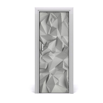 Self-adhesive door sticker 3d abstraction