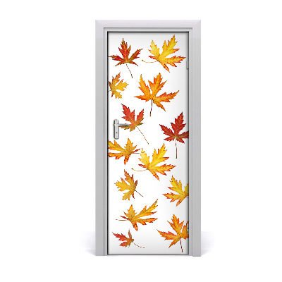 Self-adhesive door veneer Autumn leaves