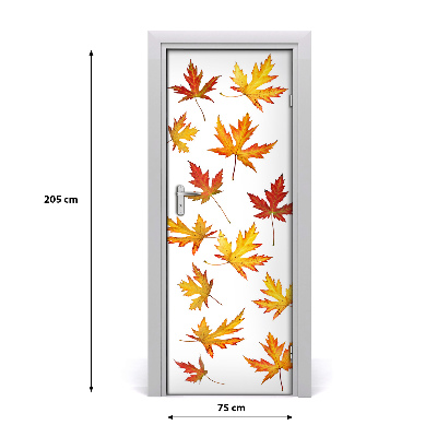 Self-adhesive door veneer Autumn leaves