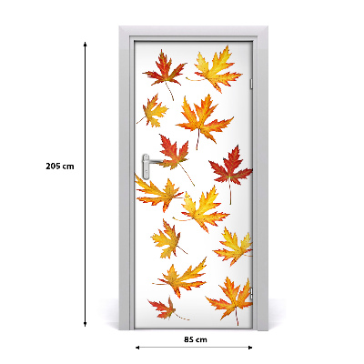 Self-adhesive door veneer Autumn leaves