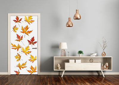 Self-adhesive door veneer Autumn leaves