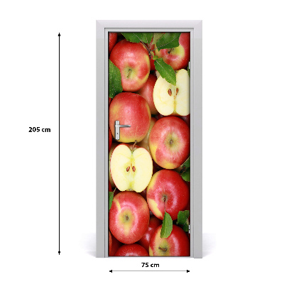 Self-adhesive door sticker Apples